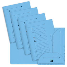 SOUS DOSSIER OXFORD OAZ 2RAB A4 KR BLEU PASTEL x25