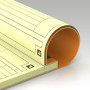 NOTEPAD OXFORD INTERNATIONAL AGRAFE 4 TROUS 210x315 160P OPTIK P. JAUNE LIGNE 6m