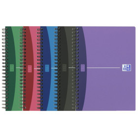 CAHIER OXFORD URBAN MIX INTEGRALE 148x210 180P OPTIK P. LIGNE 7mm+TAG POLYPRO AS