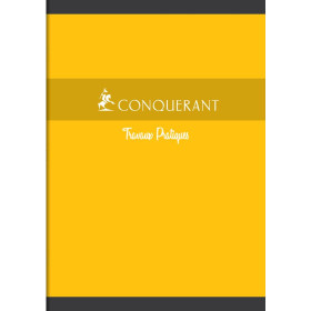 CAHIER DE TP CONQUERANT 7 AGRAFE 210x297 48P 70-90G SEYES/UNI ASSORTI
