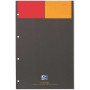 NOTEPAD OXFORD INTERNATIONAL AGRAFE 4 TROUS 210x315 160P OPTIK P. Q5/5+TAG GRIS