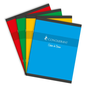 CAHIER DE DESSIN CONQUERANT 7 AGRAFE 170x220 16P 90G UNI ASSORTI