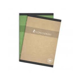 CAHIER CONQUERANT 7 AGRAFE 210x297 96P 70G SEYES ASSORTI