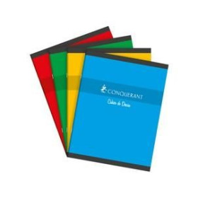 CAHIER DE DESSIN CONQUERANT 7 AGRAFE 240x320 16P 120G UNI ASSORTI