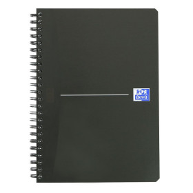 CAHIER OXFORD ESSENTIALS SMART BLACK INTEGRALE 148x210 180POPTIK P. LIGNE 7mm+TA