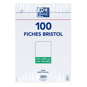 Fiche bristol oxford non perforee 210x297 film 200p uni