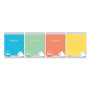 CAHIER CONQUERANT CLASSIQUE AGRAFE 170x220 32P 90G DOUBLE LIGNE 2/8 ASSORTI