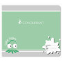 CAHIER CONQUERANT 7 AGRAFE PAYSAGE 170x147 24P 70G DOUBLE LIGNE 5/10 ASSORTI