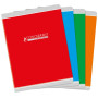 CAHIER CONQUERANT CLASSIQUE AGRAFE 240X320 96P 90G SEYES ASSORTI 4 COULEURS
