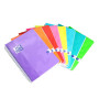 CAHIER OXFORD COLOR LIFE INTEGRALE 170x220 180P OPTIK P. Q5/5+TAG ASSORTI