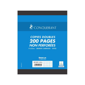COPIES DOUBLES CONQUERANT 7 NON PERFOREES 170x220 FILM 200P70G SEYES