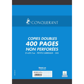 Copies doubles conquerant 7 non perforees 210x297 film 400p70g q5/5