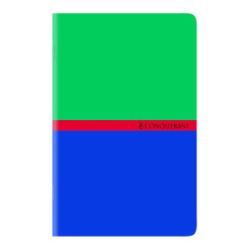 CARNET CONQUERANT 7 AGRAFE 110X170 96P 70G Q5/5 ASSORTI