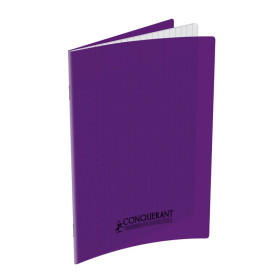 CAHIER CONQUERANT CLASSIQUE AGRAFE 170x220 32P 90G SEYES POLYPRO VIOLET