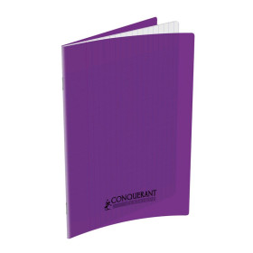 CAHIER CONQUERANT CLASSIQUE AGRAFE 170x220 48P 90G SEYES POLYPRO VIOLET