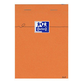 BLOC ORANGE OXFORD AGRAFE 105x148 160P OPTIK P. Q5/5
