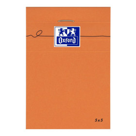 BLOC ORANGE OXFORD AGRAFE 74x105 160P OPTIK P. Q5/5