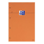 BLOC ORANGE OXFORD AGRAFE 4 TROUS 210x315 160P OPTIK P. Q5/5+TAG