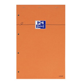 BLOC ORANGE OXFORD AGRAFE 4 TROUS 210x315 160P OPTIK P. LIGNE 8mm+TAG