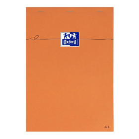 BLOC ORANGE OXFORD AGRAFE 210x297 160P OPTIK P. Q5/5