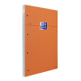 BLOC ORANGE OXFORD AGRAFE 4 TROUS 210x315 160P OPTIK P. Q5/5+TAG