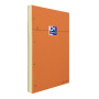 BLOC ORANGE OXFORD AGRAFE 4 TROUS 210x315 160P OPTIK P. JAUNE LIGNE 8mm+TAG