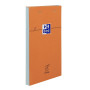 BLOC ORANGE OXFORD AGRAFE 110x170 160P OPTIK P. CLICHE MESSAGE+TAG