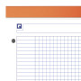 BLOC ORANGE OXFORD AGRAFE 4 TROUS 210x315 160P OPTIK P. Q5/5+MARGE+TAG