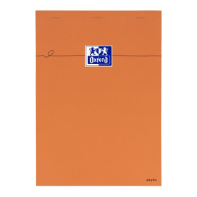 BLOC ORANGE OXFORD AGRAFE 210x297 160P OPTIK P. SEYES+MARGE