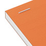 BLOC ORANGE OXFORD AGRAFE 110x170 160P OPTIK P. CLICHE MESSAGE+TAG