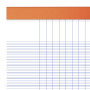 BLOC ORANGE OXFORD AGRAFE 210x297 160P OPTIK P. SEYES+MARGE