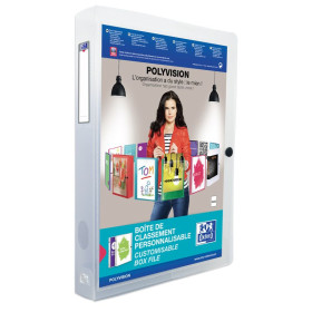 BOITE OXFORD POLYVISION 24X32 D40 PP TRANSLU INCOLORE