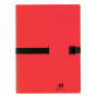 CHEMISE A SANGLE EXT OXFORD BICOLOR A CLIP A4 ROUGE