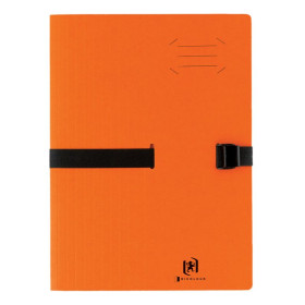 CHEMISE A SANGLE EXT OXFORD BICOLOR A CLIP A4 ORANGE