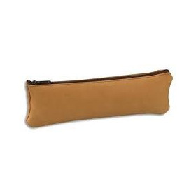 FOURRE-TOUT PLAT OXFORD CUIR NATUREL BEIGE