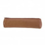 FOURRE-TOUT ROND OXFORD CUIR CARAMEL MARRON