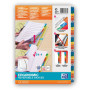 INTERCALAIRES NUMERIQUES A4+ 31 POSITIONS COLORE 170G ASSORTI