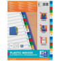 INTERCALAIRES ALPHABETIQUES A4 20 POSITIONS PP 12/100 ASSORTI