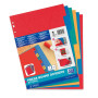 INTERCALAIRES NEUTRES 24X32 6 POSITIONS CARTE LUSTREE 225G ASSORTI