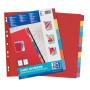 INTERCALAIRES NEUTRES A4 6 POSITIONS CARTE FORTE 225G ASSORTI