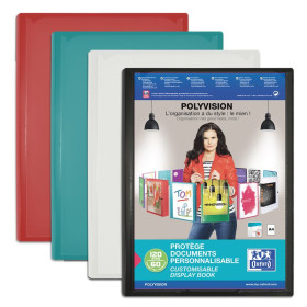 PROTEGE-DOCS OXFORD POLYVISION A4 60 POCH PP OPAQUE ASSORTI