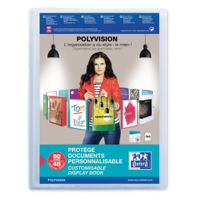 PROTEGE-DOCS OXFORD POLYVISION A4 40 POCH PP INCOLORE