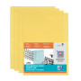 10 POCHETTE COIN OXFORD FARD'LIS SACH A4 PVC200 LISSE JAUNE