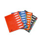 TRIEUR OXFORD BICOLOR A4 8 POSITIONS AGRAFE CARTE LUSTREE ASSORTI