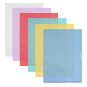 50 POCHETTE COIN OXFORD FARD'LIS BTE A4 PVC200 LISSE ASSORTI