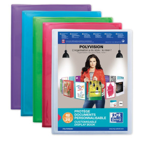 PROTEGE-DOCS OXFORD POLYVISION A4 20 POCH PP ASSORTI PAV