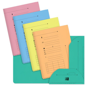 SOUS DOSSIER OXFORD OAZ 2RAB HV A4 KR ASSORTI PASTEL x10