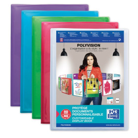 PROTEGE-DOCS OXFORD POLYVISION A4 40 POCH PP ASSORTI PAV
