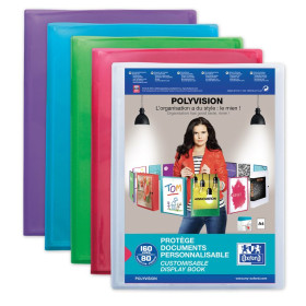 PROTEGE-DOCS OXFORD POLYVISION A4 80 POCH PP ASSORTI PAV