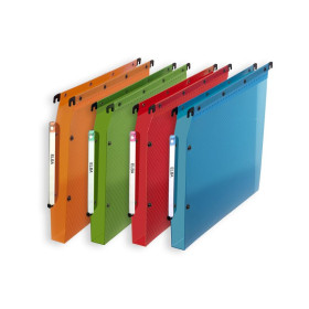 DOSSIER SUSP ELBA DESIGN ARMOIRE D30 A4 PP TRANSLU ASSORTI
